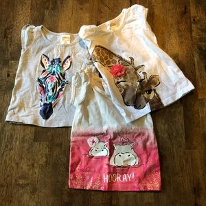Gymboree - 3 adorable tees